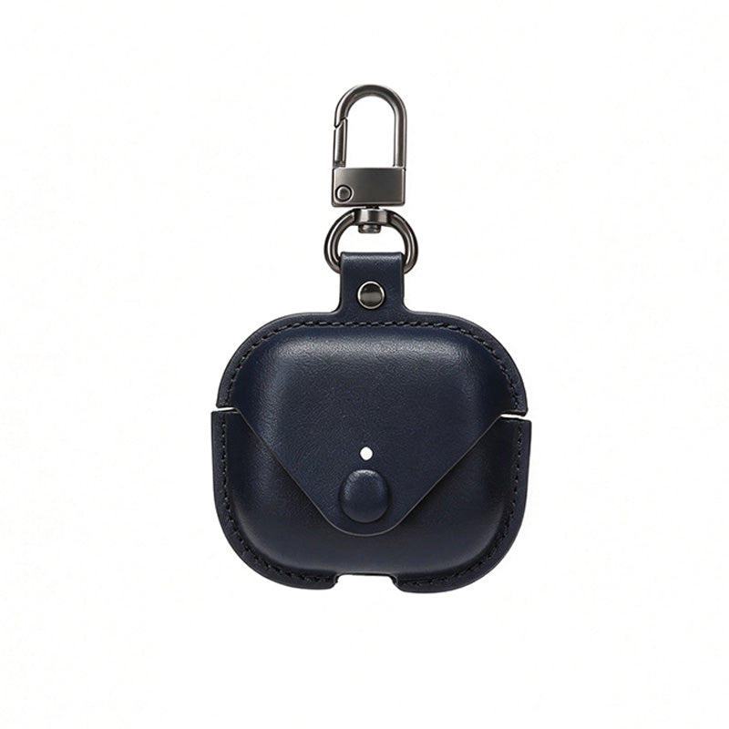 Leather Earbud Case With Carabiner
