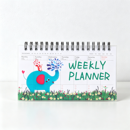 Spiral Cute Weekly Planner Notepad