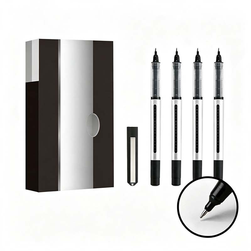 Black Fine Tip Gel Pen Set