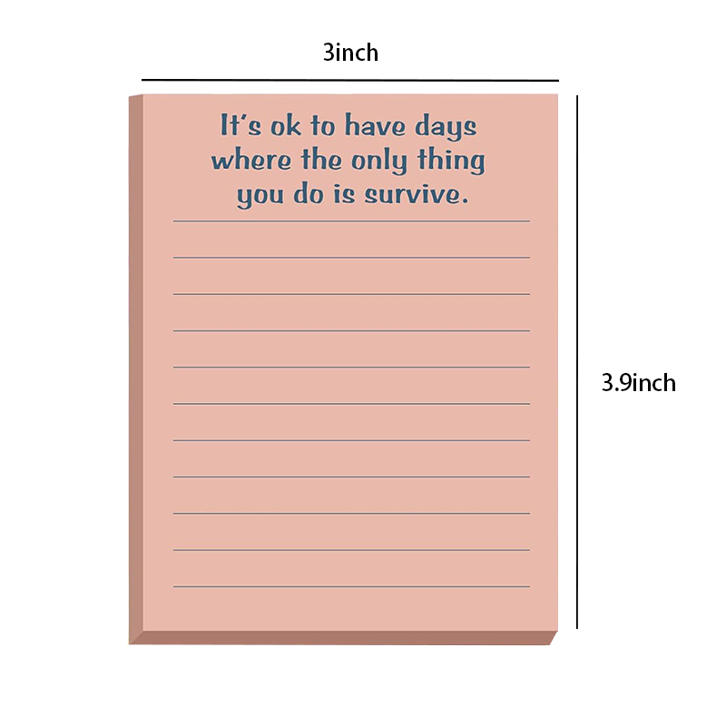Mindful Color Block Sticky Notes