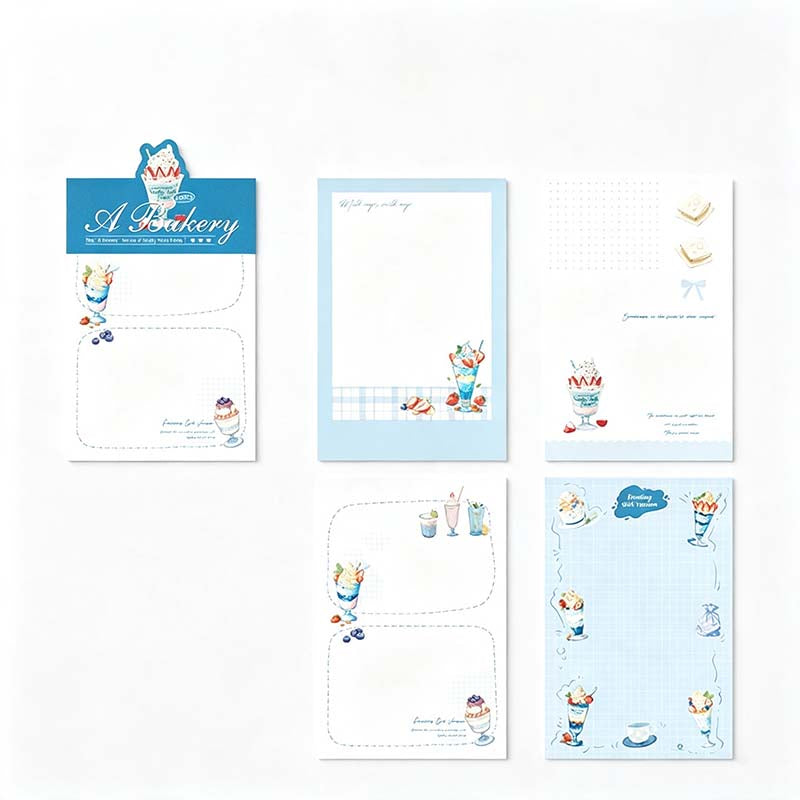 Cat Coffee Bakery Memo Pad