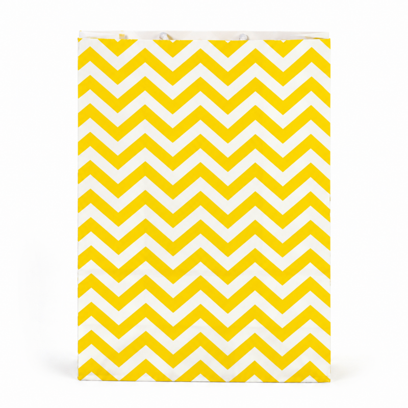 50 Wave Pattern Kraft Paper Gift Paper Bag