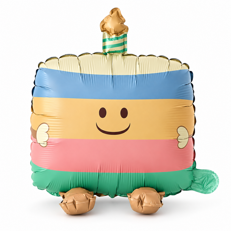 Standing Birthday Cake Foil Balloon