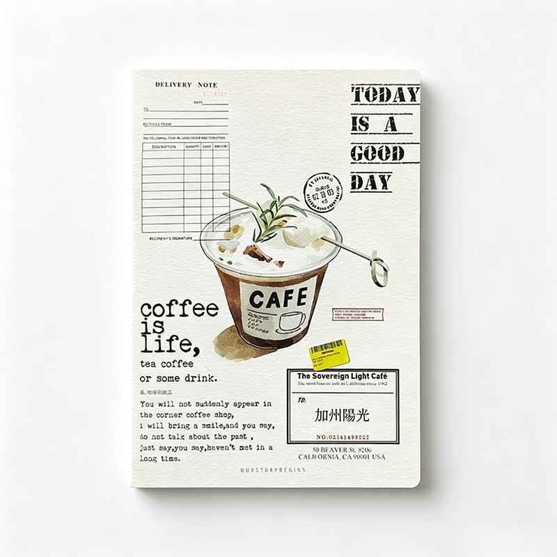 Food Diary Illustrated Pocket Notebook