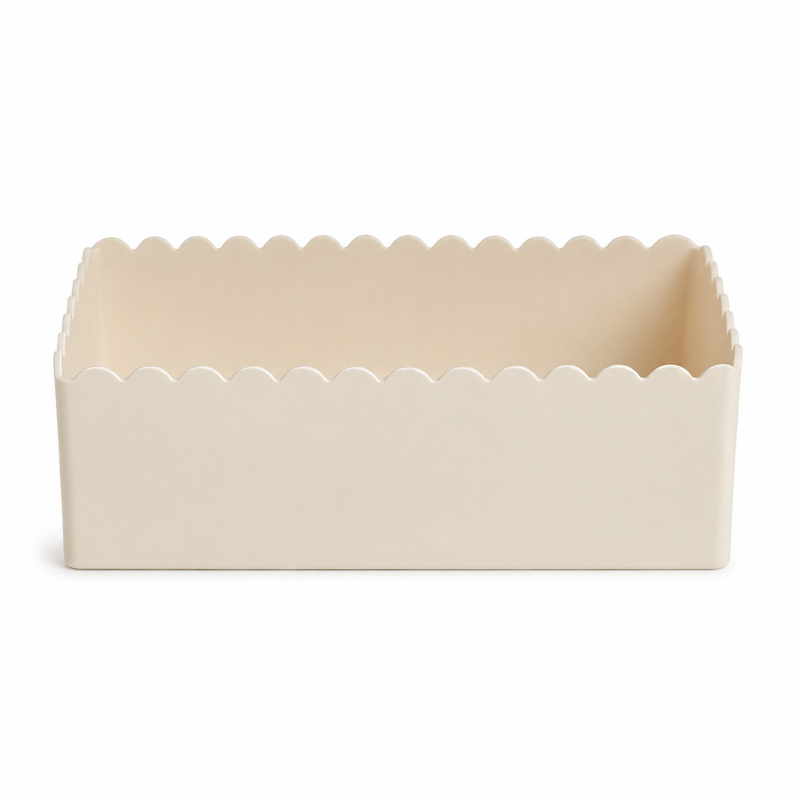 Scalloped Open Storage Tray