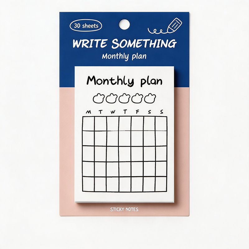 Schedule Tracker Sticky Notes Set