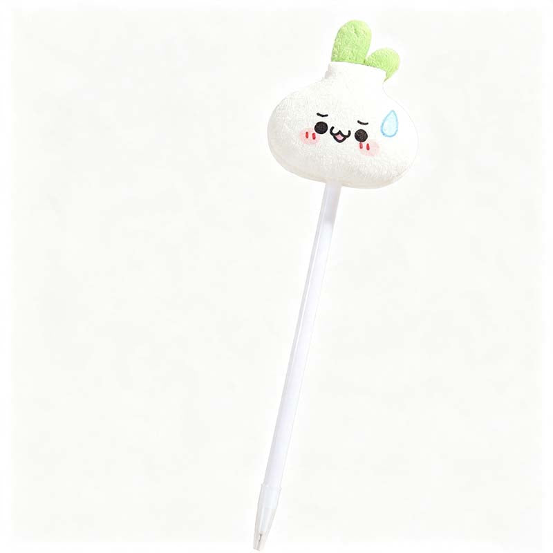 Vegetable Plush Topper Gel Pen
