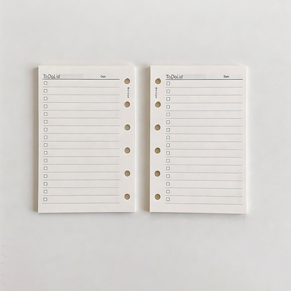 A7 Refillable Planner Inserts