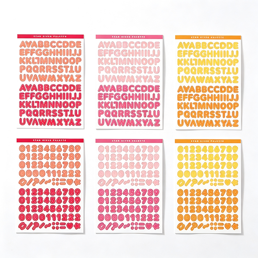 Color Grid Mini Sticker Sheets