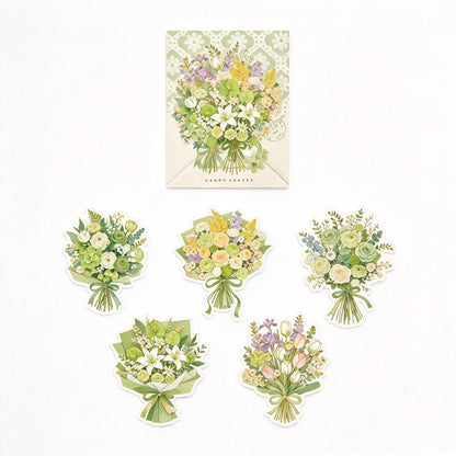 Gold Foil Bouquet PET Stickers