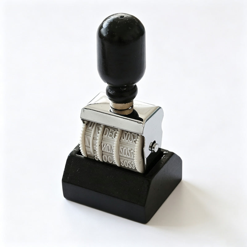 Vintage Adjustable Roller Date Stamp