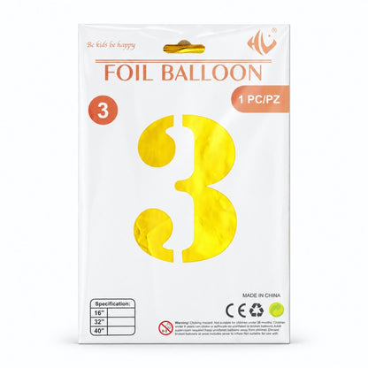 40 Inch Gold Number Foil Balloon (Party Balloon (MK2PPFN6H7LC52))