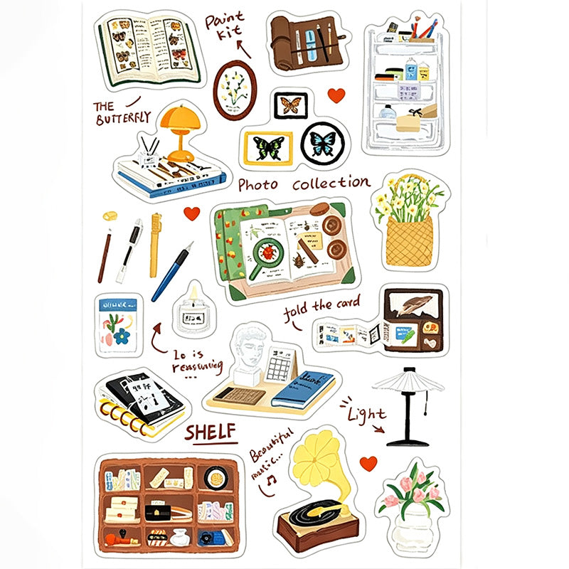 Travel Sketches Decorative Sticker Set