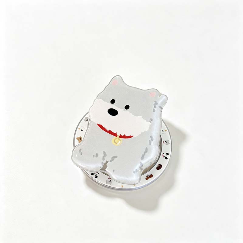 Schnauzer Dog Magnetic Phone Stand