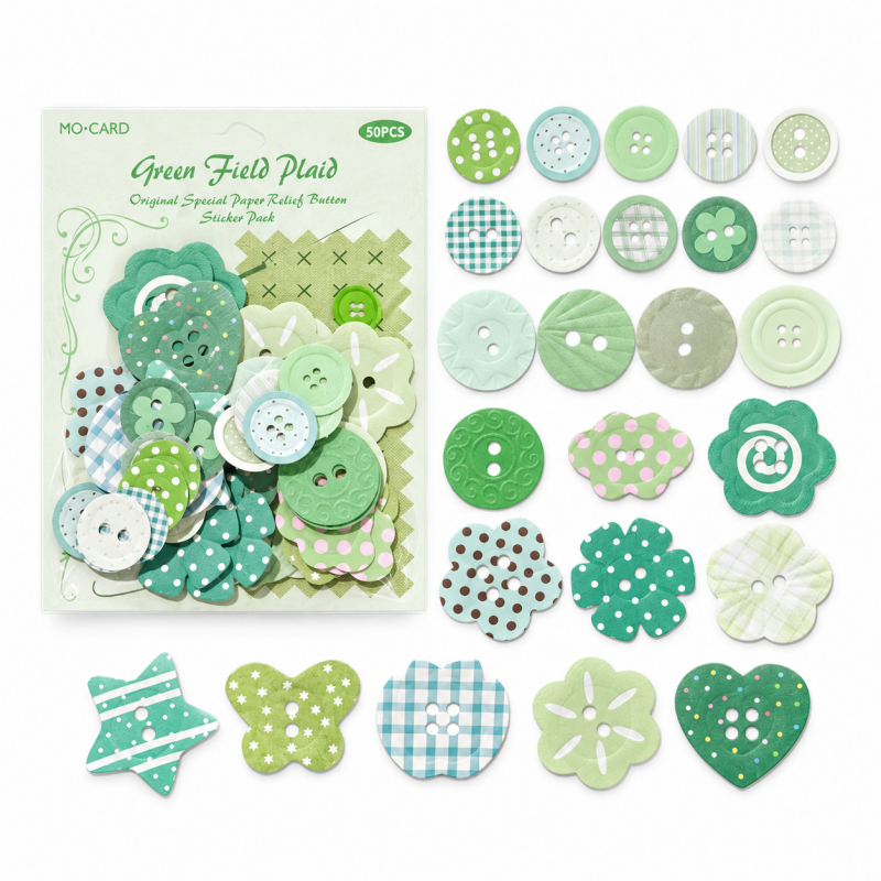 Button Collector Relief Stickers