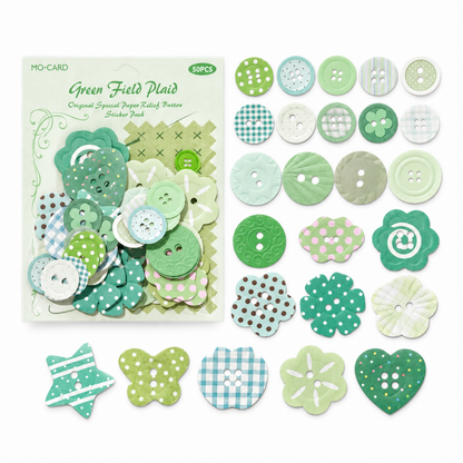 Button Collector Relief Stickers