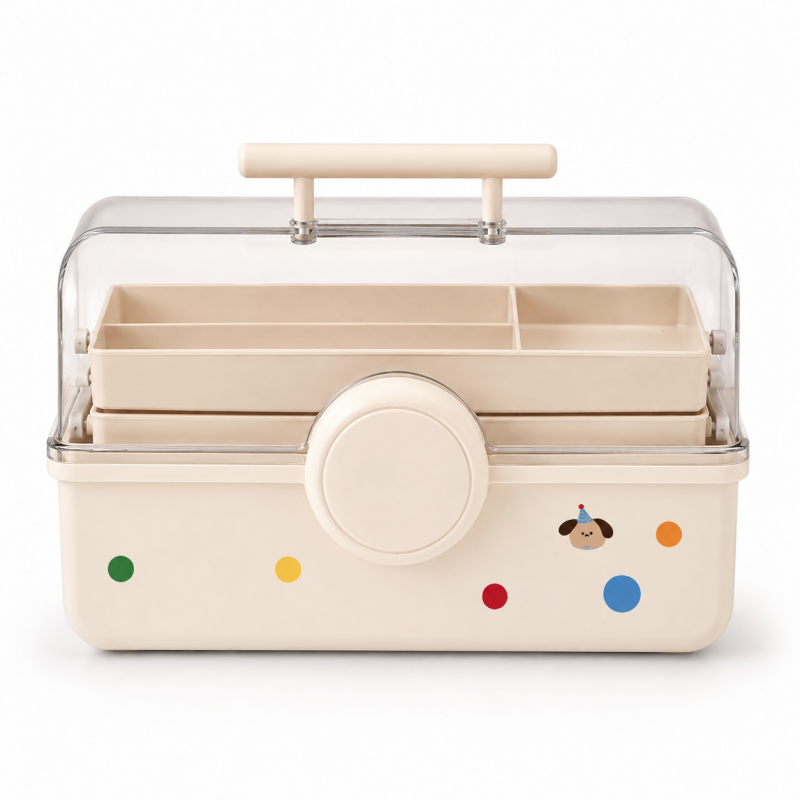 Covered Desktop Stationery Storage Box