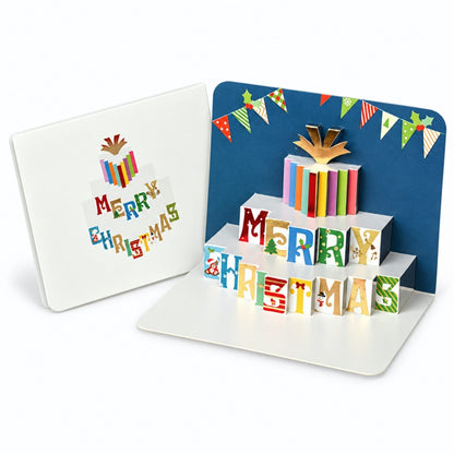 3D Pop-Up Christmas Cards with Gold Foil