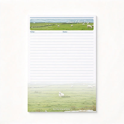 Pastoral Landscape Tear-Off Notepad