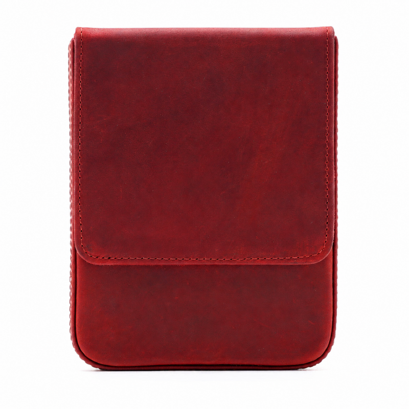 Magnetic Folding Leather Pencil Case