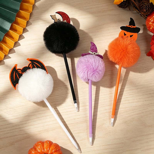 Fuzzy Halloween Topper Gel Pen