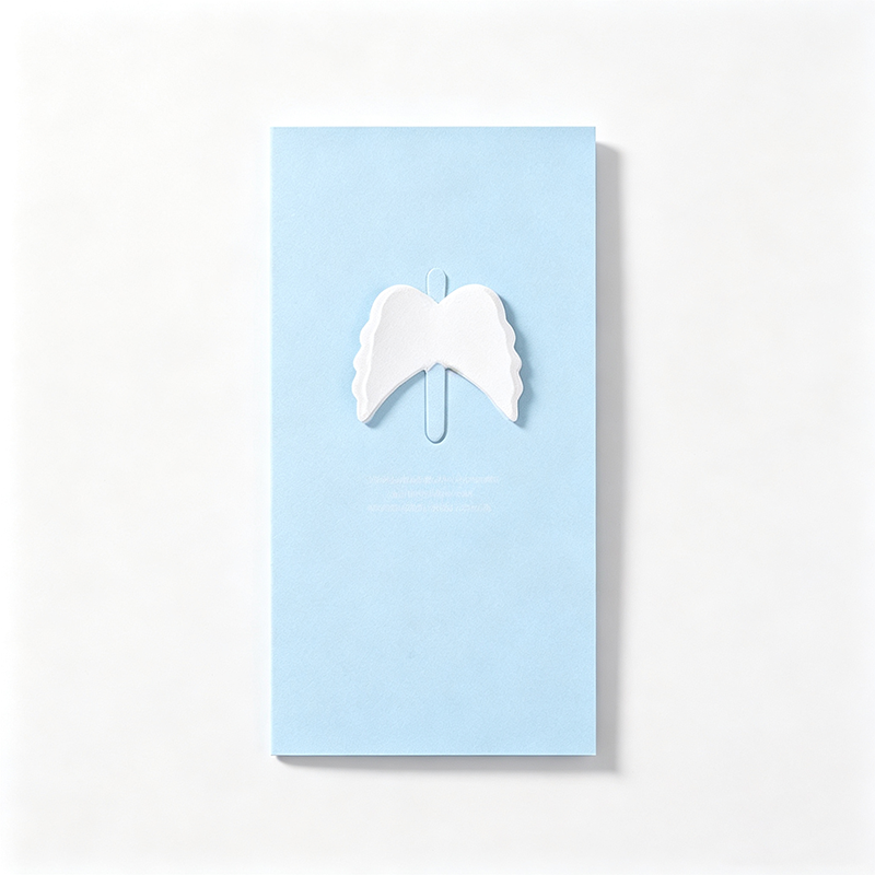 Cute Heart & Angel Wing Greeting Card
