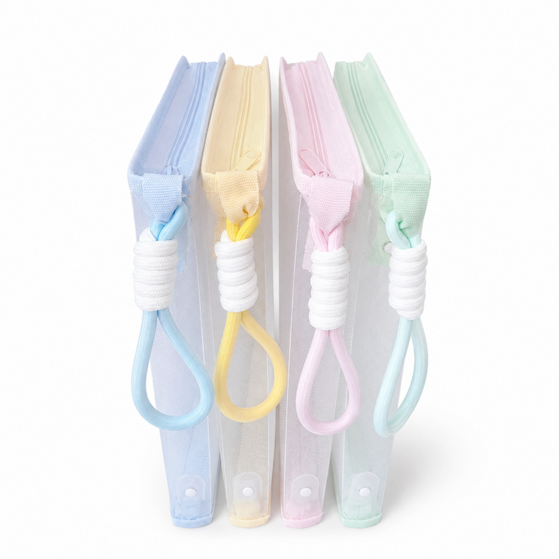 Pastel Transparent File Organizer Bag