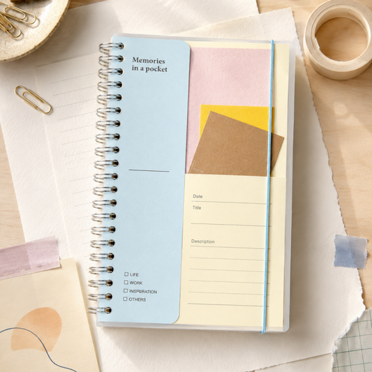 Spiral-Bound Pocket Document Folder