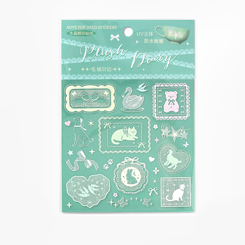 Vintage Lace Transfer Sticker Sheet