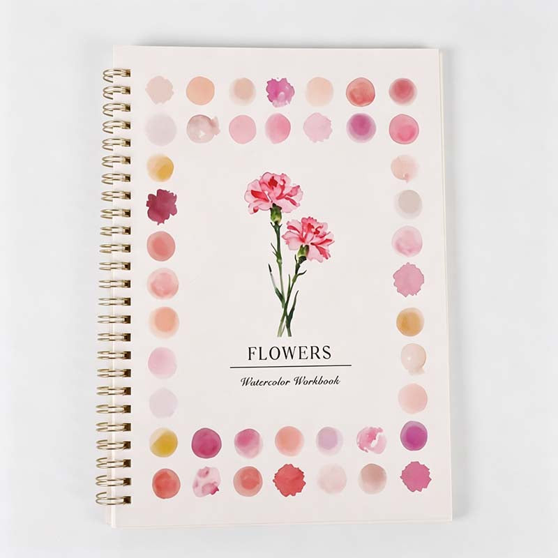 Botanical Dot Border Spiral Sketchbook