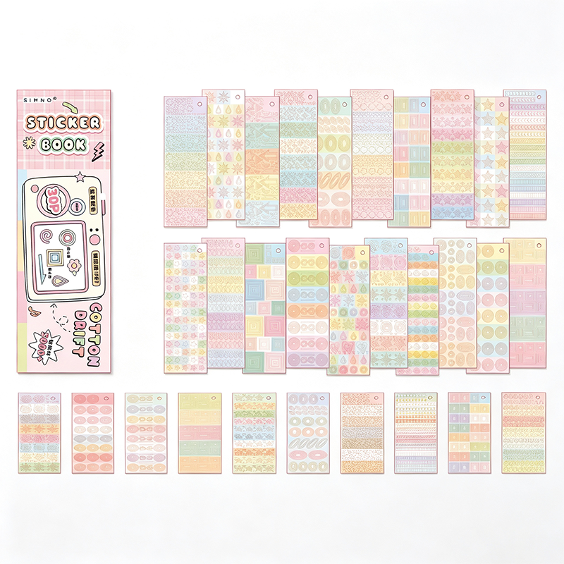 Macaron Functional Sticker Book