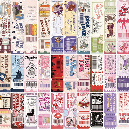 Book Lovers Club Ticket Bookmarks