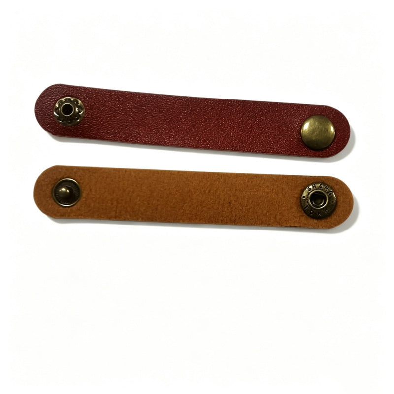 100 Snap Button Leather Cable Tie