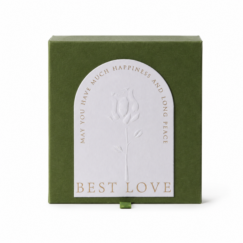Embossed Square Jewelry Gift Box