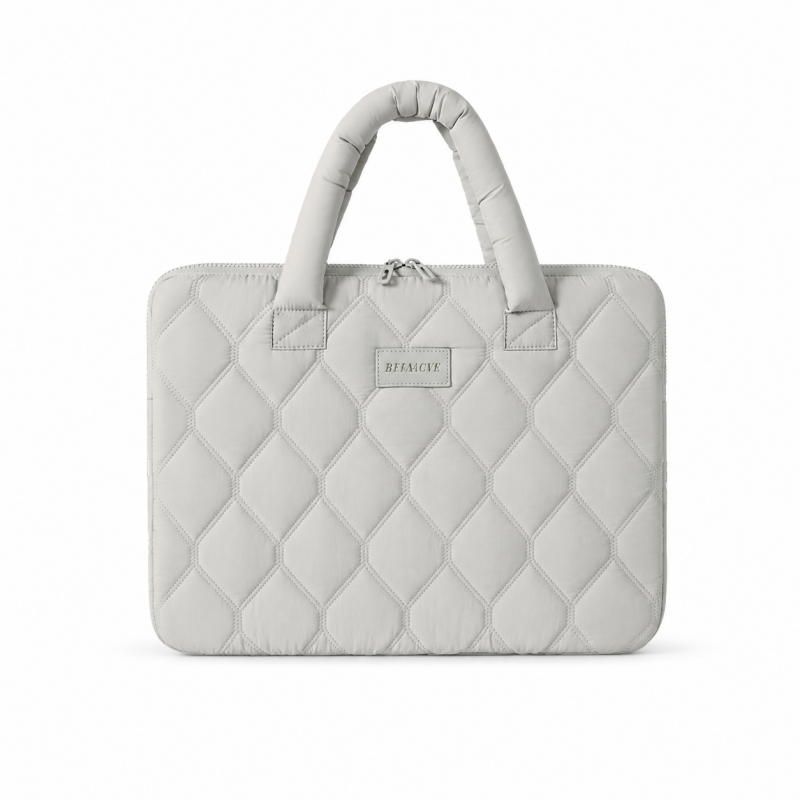 14-15Inch Quilted Nylon Handheld Laptop Bag