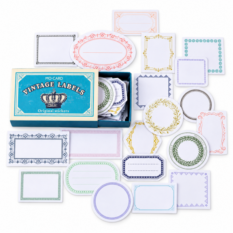 Vintage Label Boxed Stickers