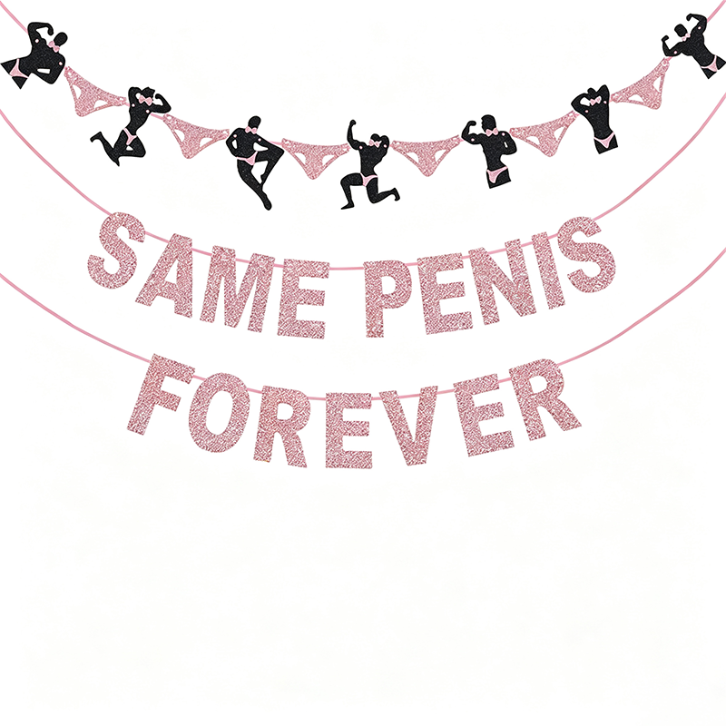 Bride to Be Glitter Banner Set with Diamond and Tulle Tassels