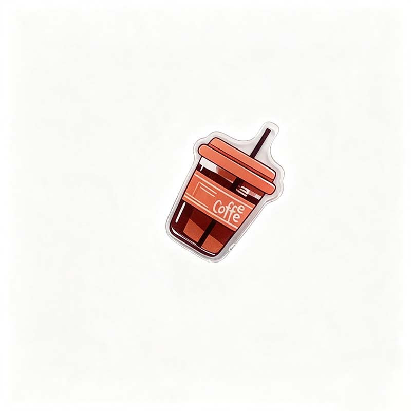 Vintage Coffee Theme Acrylic PP Clip