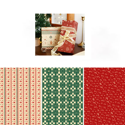 Merry Patchwork Christmas Wrapping Paper