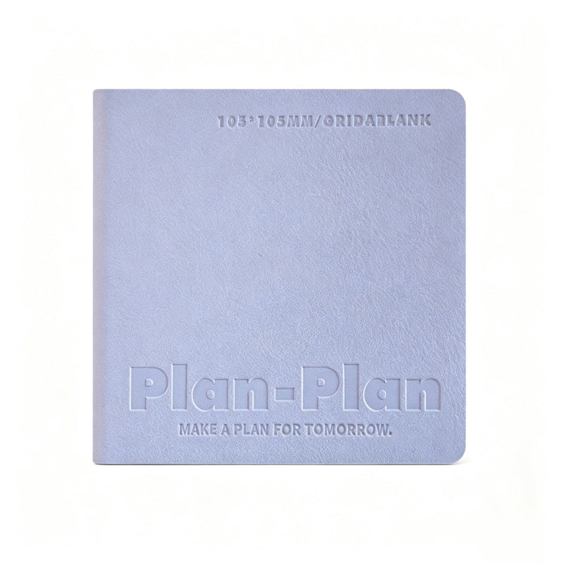 Cube Pocket Minimalist PU Cover with Grid Journal Notebook