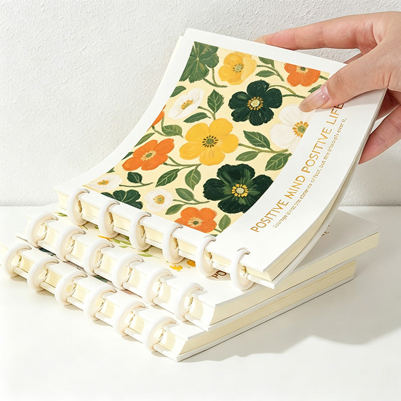 CouldNook Aesthetic Square Discbound Loose-Leaf Notebook