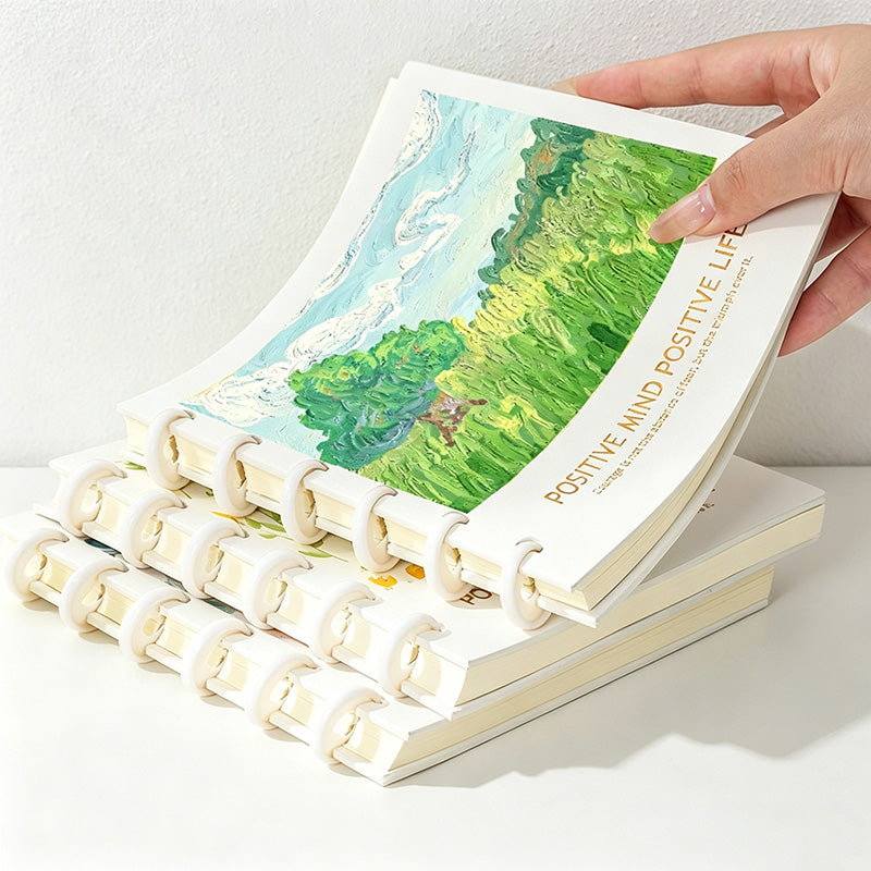 CouldNook Aesthetic Square Discbound Loose-Leaf Notebook