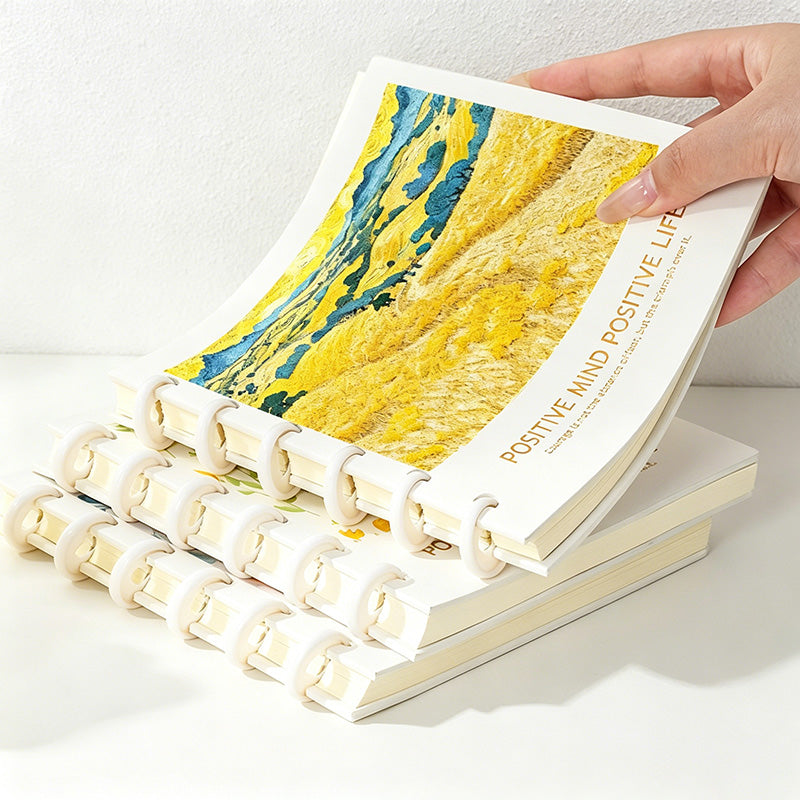 CouldNook Aesthetic Square Discbound Loose-Leaf Notebook