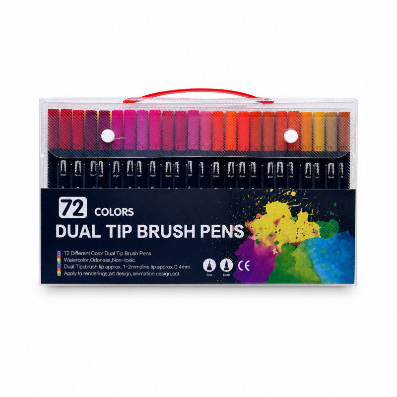 Dual Tip Brush Marker Set