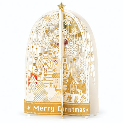 3D Pop-Up Christmas Cards with Gold Foil