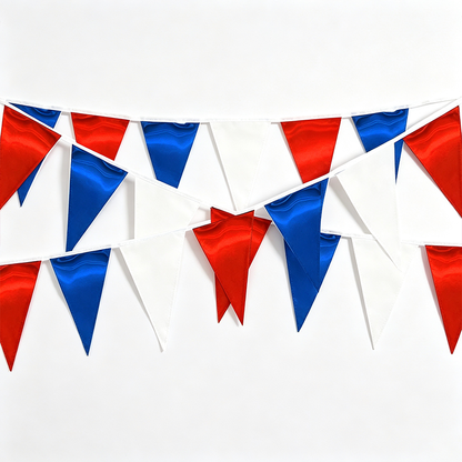 10 Meter Triangle Pennant Banner – 20 Flags