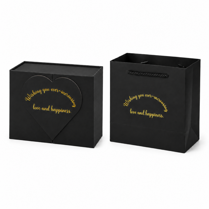 Heart Empty Gift Box with Matching Handbag