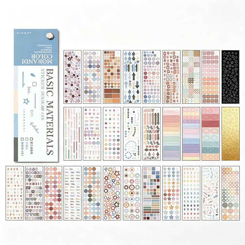 Macaron Functional Sticker Book