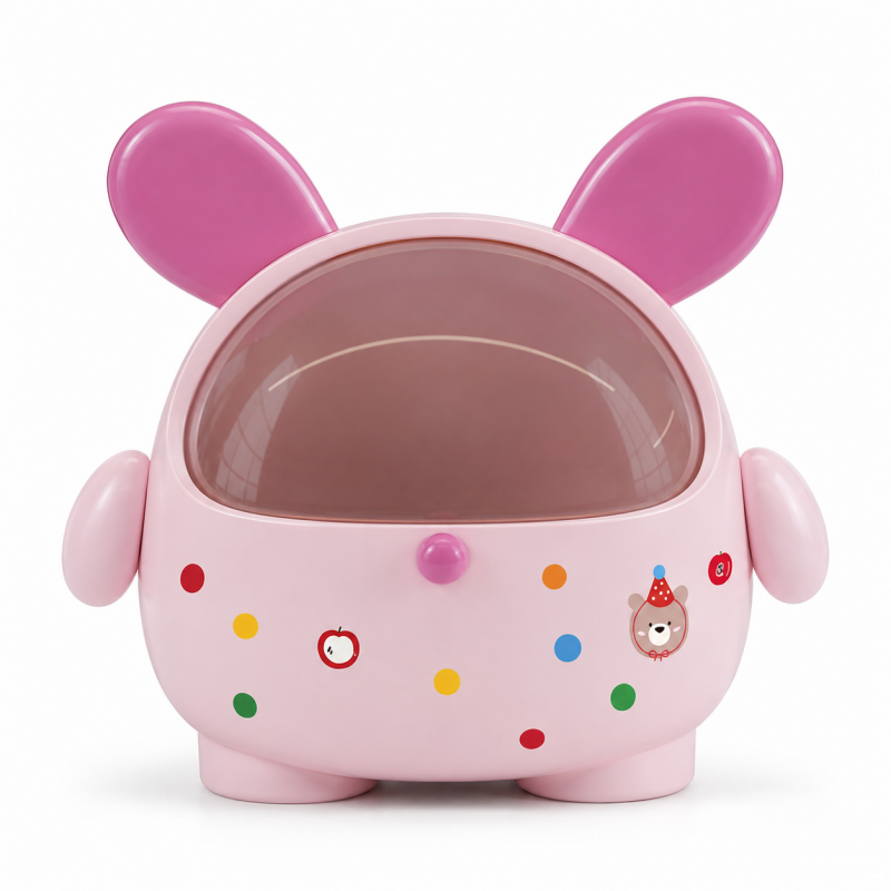 Cute Cartoon Desktop Storage Canister