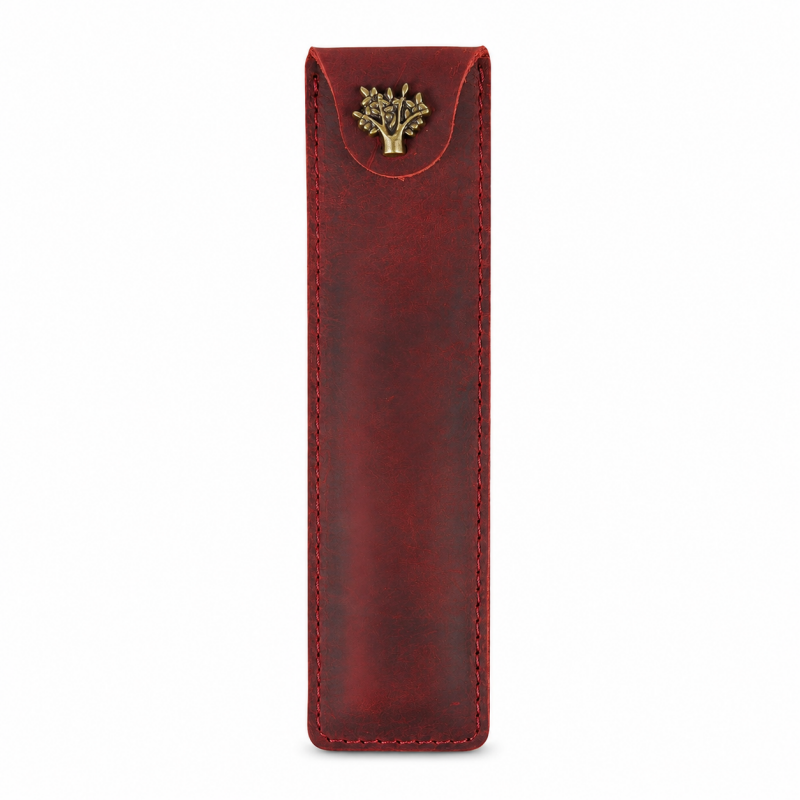 Vintage Genuine Leather Pen Case